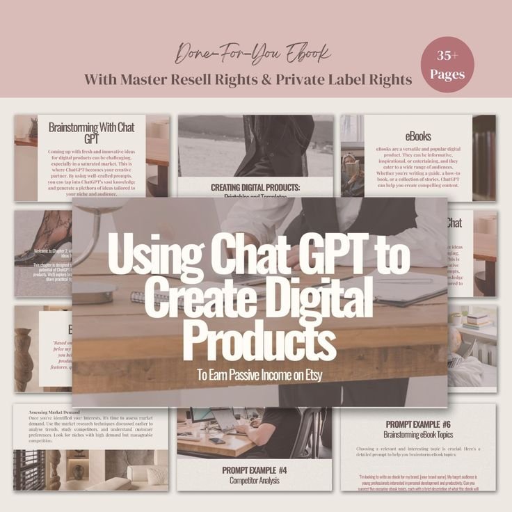 ChatGPT prompts for creating digital products
