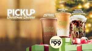 pick up coffee menu